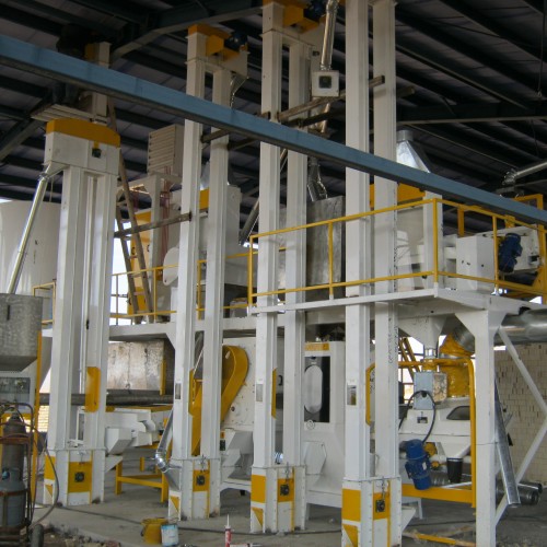 Complete wheat processing line
